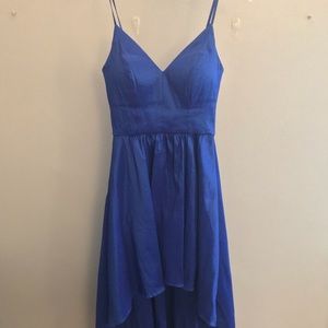 Blue High-Low Dress